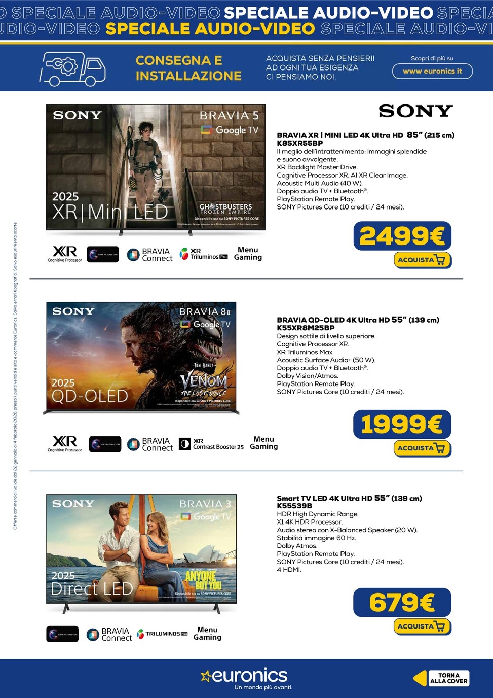 euronics - Volantino Euronics - Speciale Audio Video valido dal 22/01 al 04/02 - page: 13