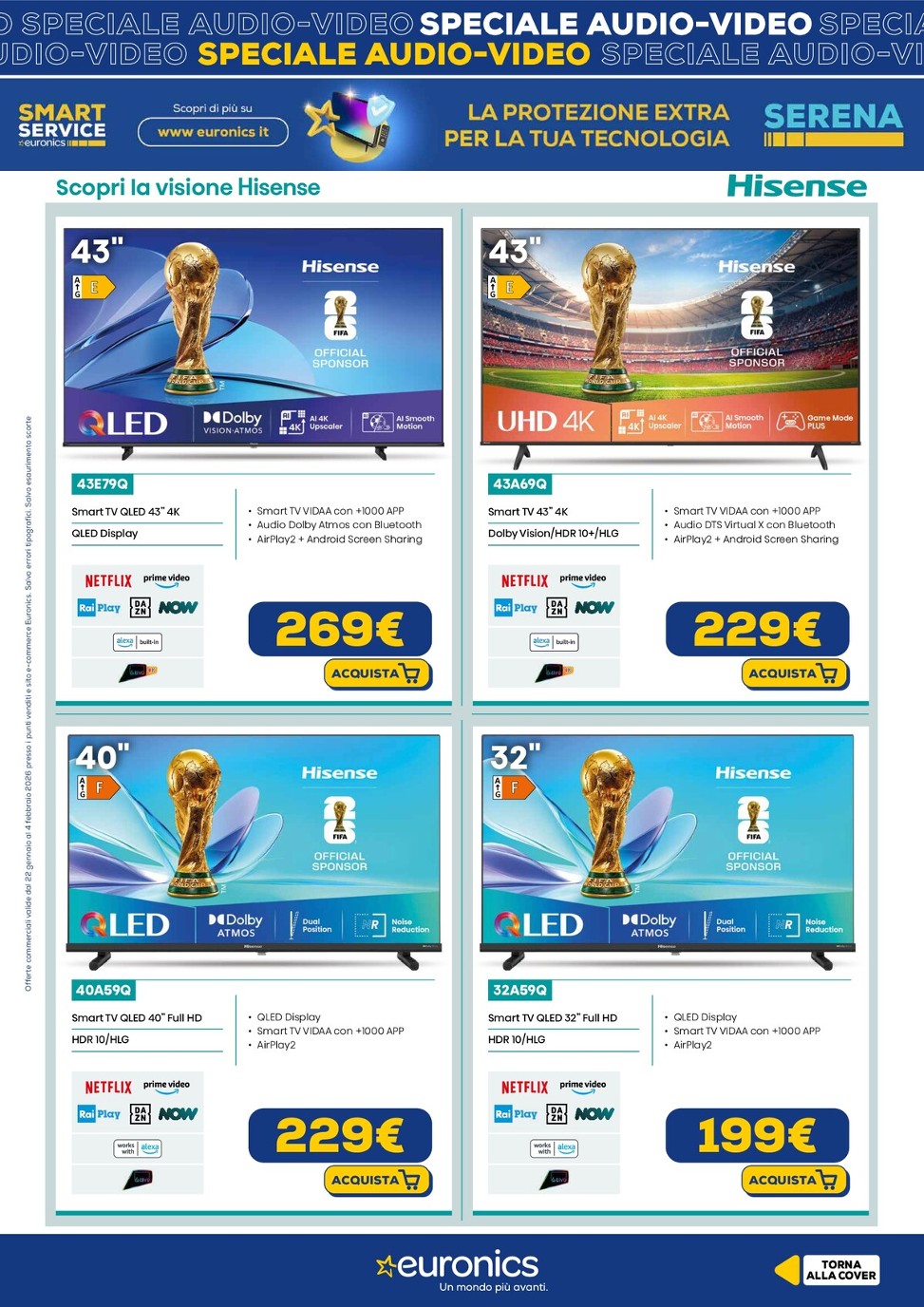 euronics - Volantino Euronics - Speciale Audio Video valido dal 22/01 al 04/02 - page: 10
