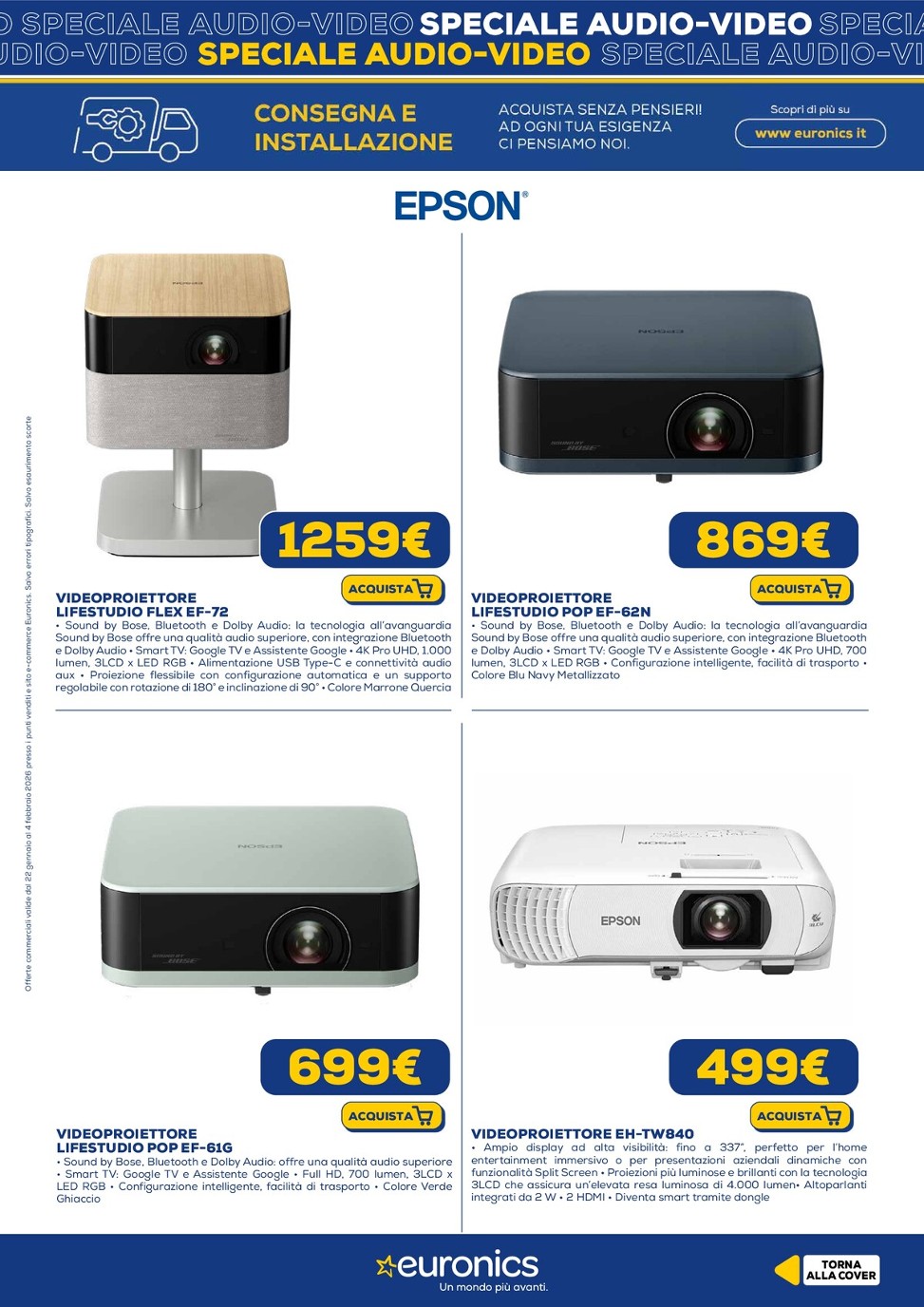 euronics - Volantino Euronics - Speciale Audio Video valido dal 22/01 al 04/02 - page: 15