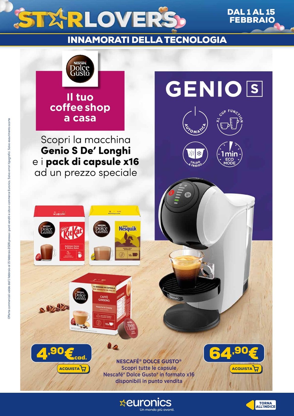 euronics - Volantino Euronics - Star Lovers valido dal 01/02/2026 al 15/02/2026 - page: 18