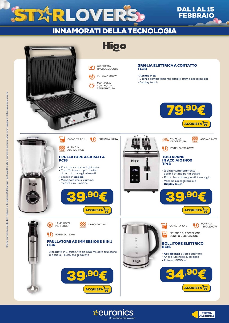 euronics - Volantino Euronics - Star Lovers valido dal 01/02/2026 al 15/02/2026 - page: 14