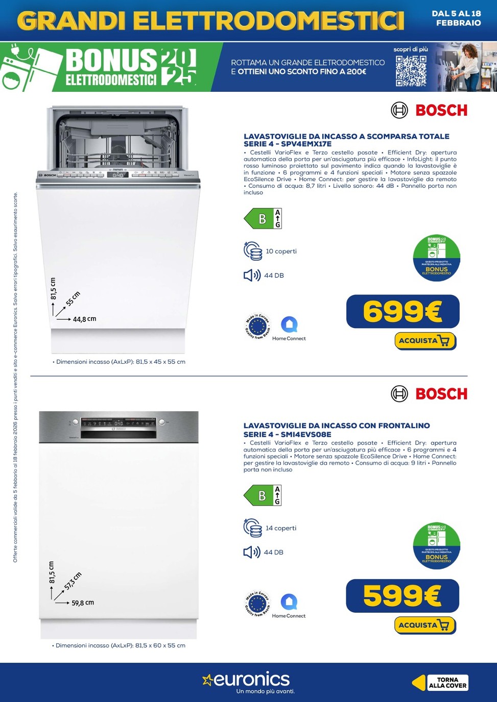 euronics - Volantino Euronics - Speciale Lavastoviglie valido dal 05/02/2026 al 18/02/2026 - page: 5