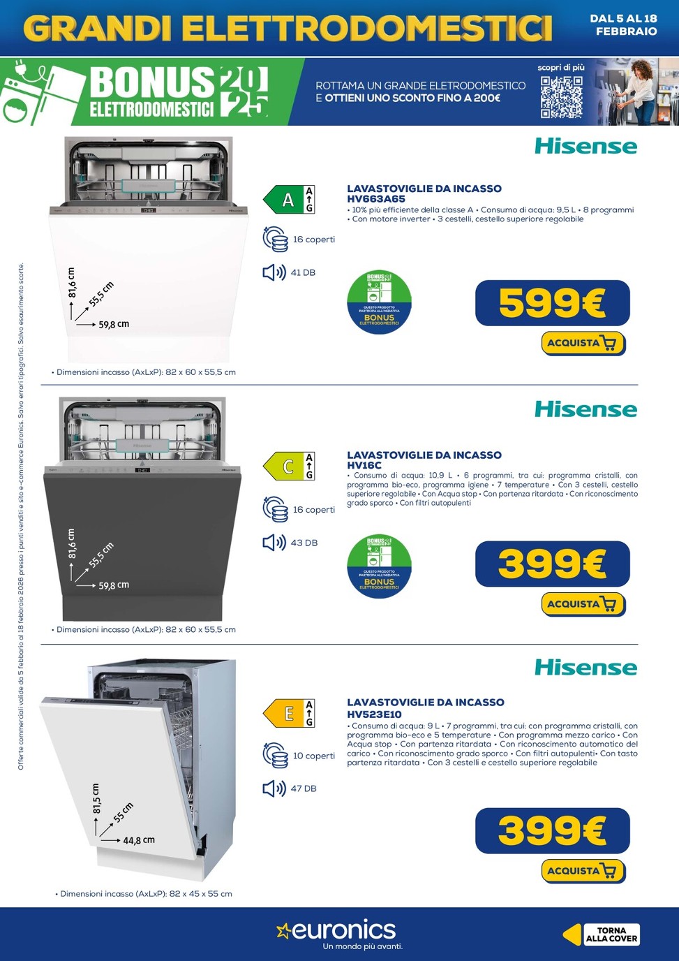 euronics - Volantino Euronics - Speciale Lavastoviglie valido dal 05/02/2026 al 18/02/2026 - page: 10