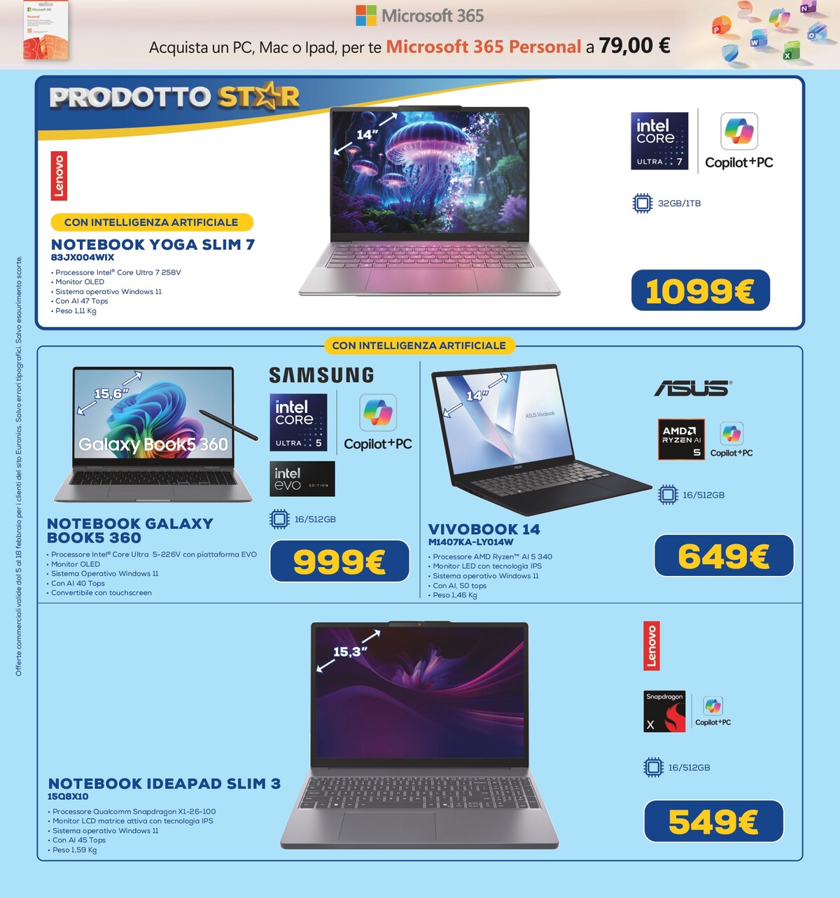 euronics - Volantino Euronics valido dal 05/02/2026 al 18/02/2026 - page: 8