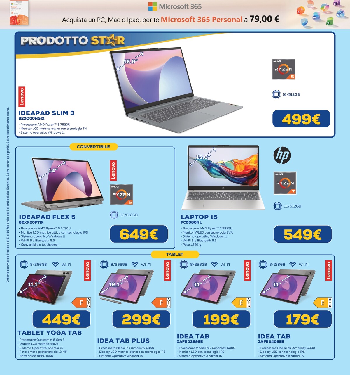 euronics - Volantino Euronics valido dal 05/02/2026 al 18/02/2026 - page: 12