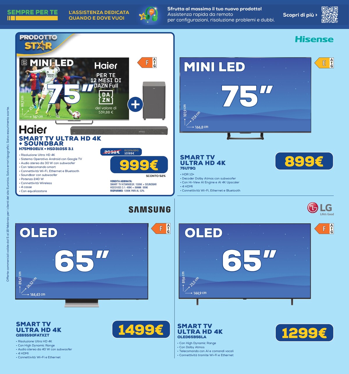 euronics - Volantino Euronics valido dal 05/02/2026 al 18/02/2026 - page: 18