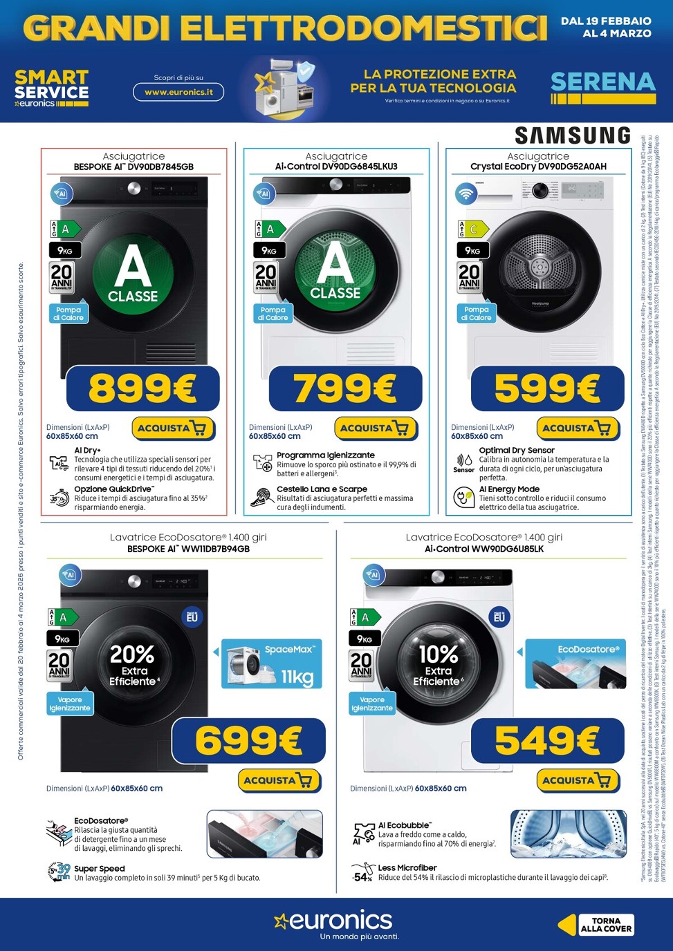 euronics - Volantino Euronics - Grandi Elettrodomestici valido dal 20/02/2026 al 04/03/2026 - page: 12