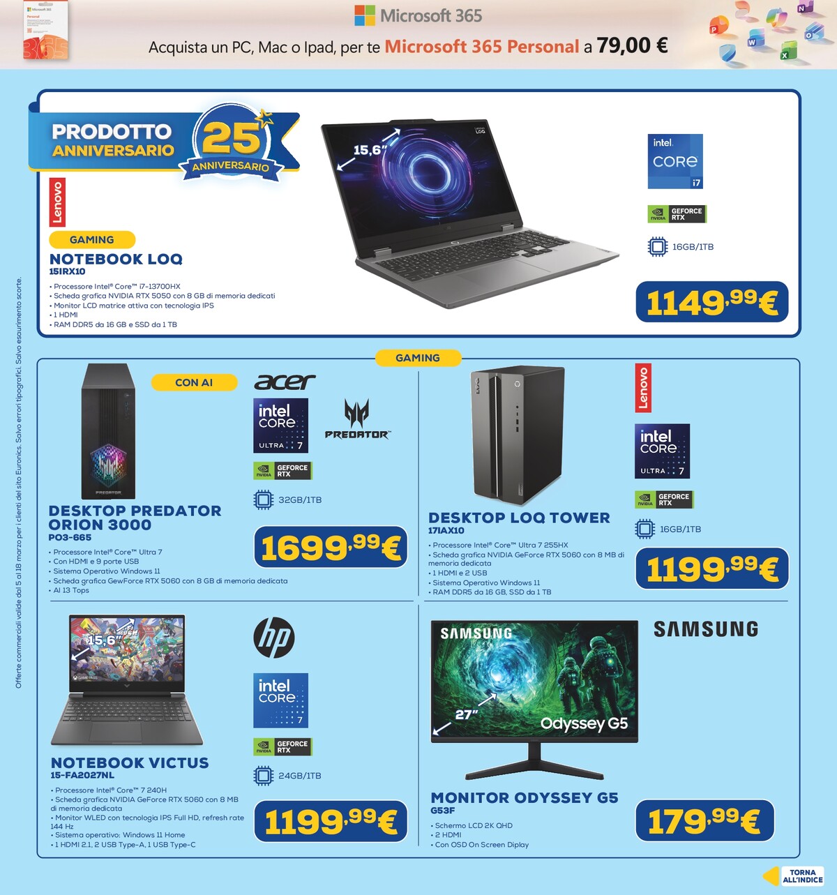 euronics - Volantino Euronics valido dal 05/03/2026 al 18/03/2026 - page: 21