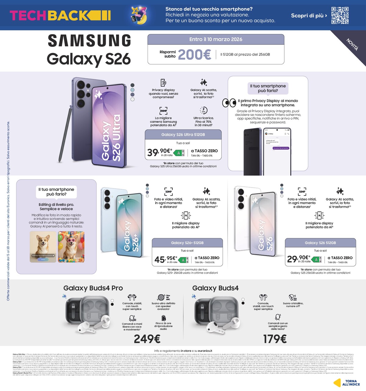 euronics - Volantino Euronics valido dal 05/03/2026 al 18/03/2026 - page: 16
