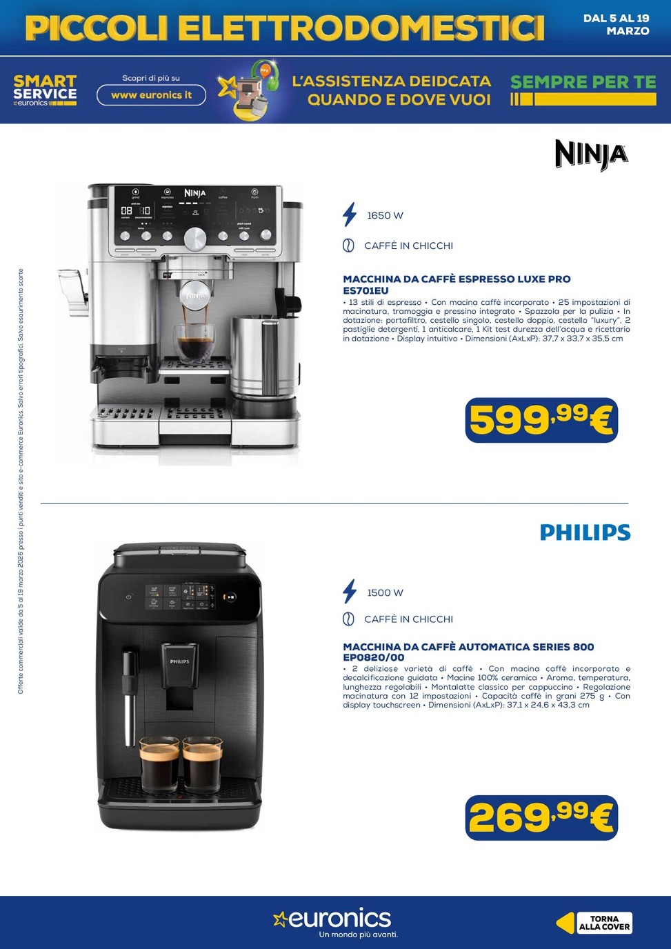 euronics - Volantino Euronics - Speciale Piccoli Elettrodomestici valido dal 05/03/2026 al 19/03/2026 - page: 5