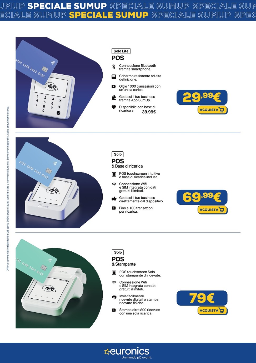 euronics - Volantino Euronics - Speciale Sumup valido dal 06/04/2026 al 26/04/2026 - page: 3