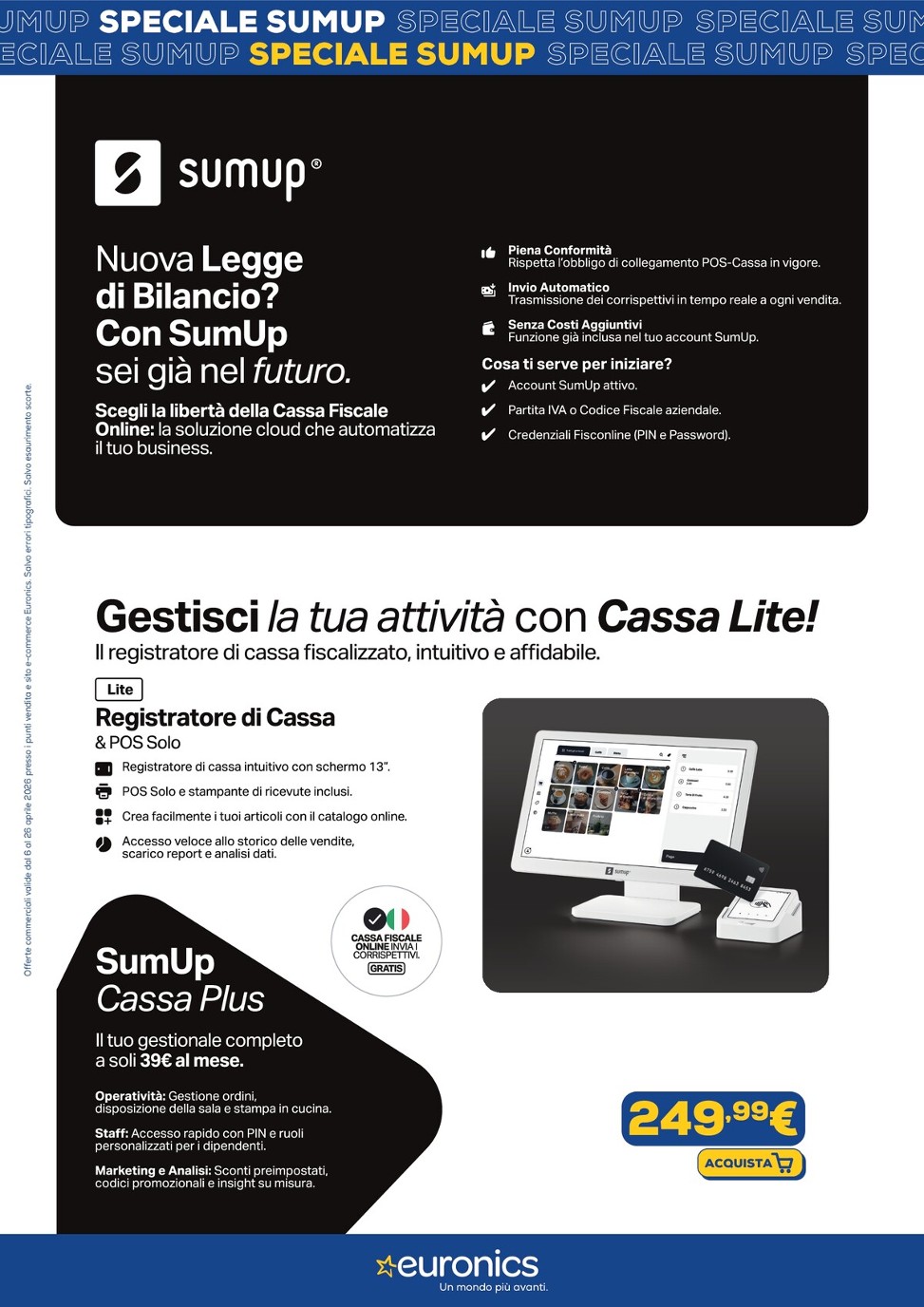 euronics - Volantino Euronics - Speciale Sumup valido dal 06/04/2026 al 26/04/2026 - page: 2