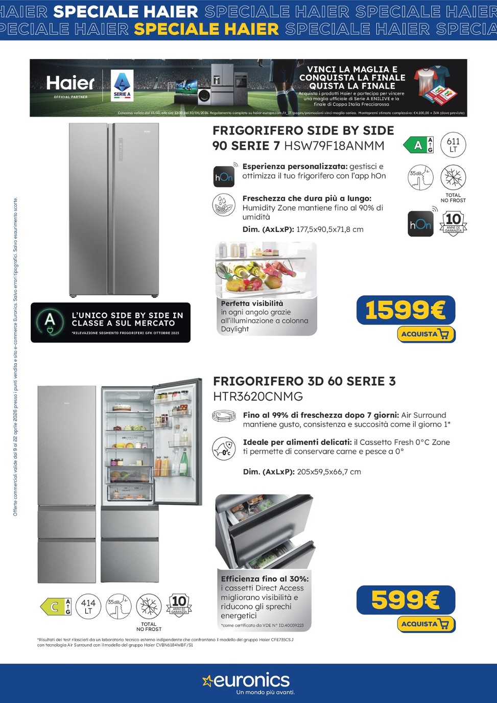 euronics - Volantino attuale di Euronics - Haier valido dal giovedì 09/04/2026 al mercoledì 22/04/2026 - page: 3