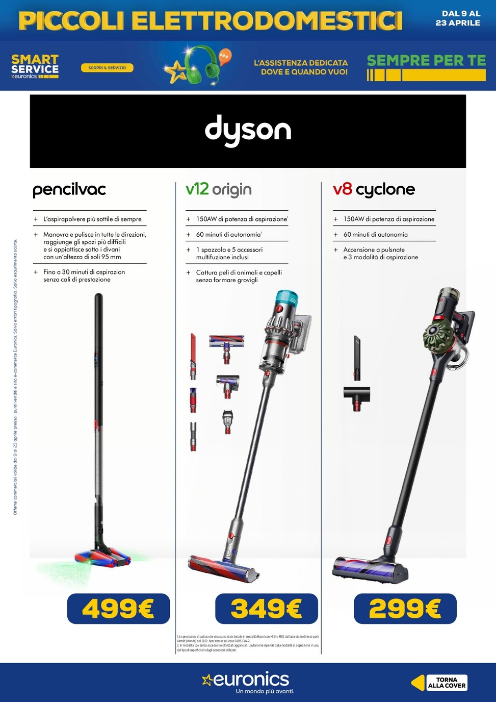 euronics - Volantino attuale di Euronics - Piccoli Elettrodomestici valido dal giovedì 09/04/2026 al giovedì 23/04/2026 - page: 2