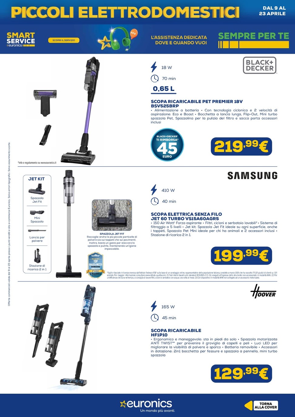 euronics - Volantino attuale di Euronics - Piccoli Elettrodomestici valido dal giovedì 09/04/2026 al giovedì 23/04/2026 - page: 4