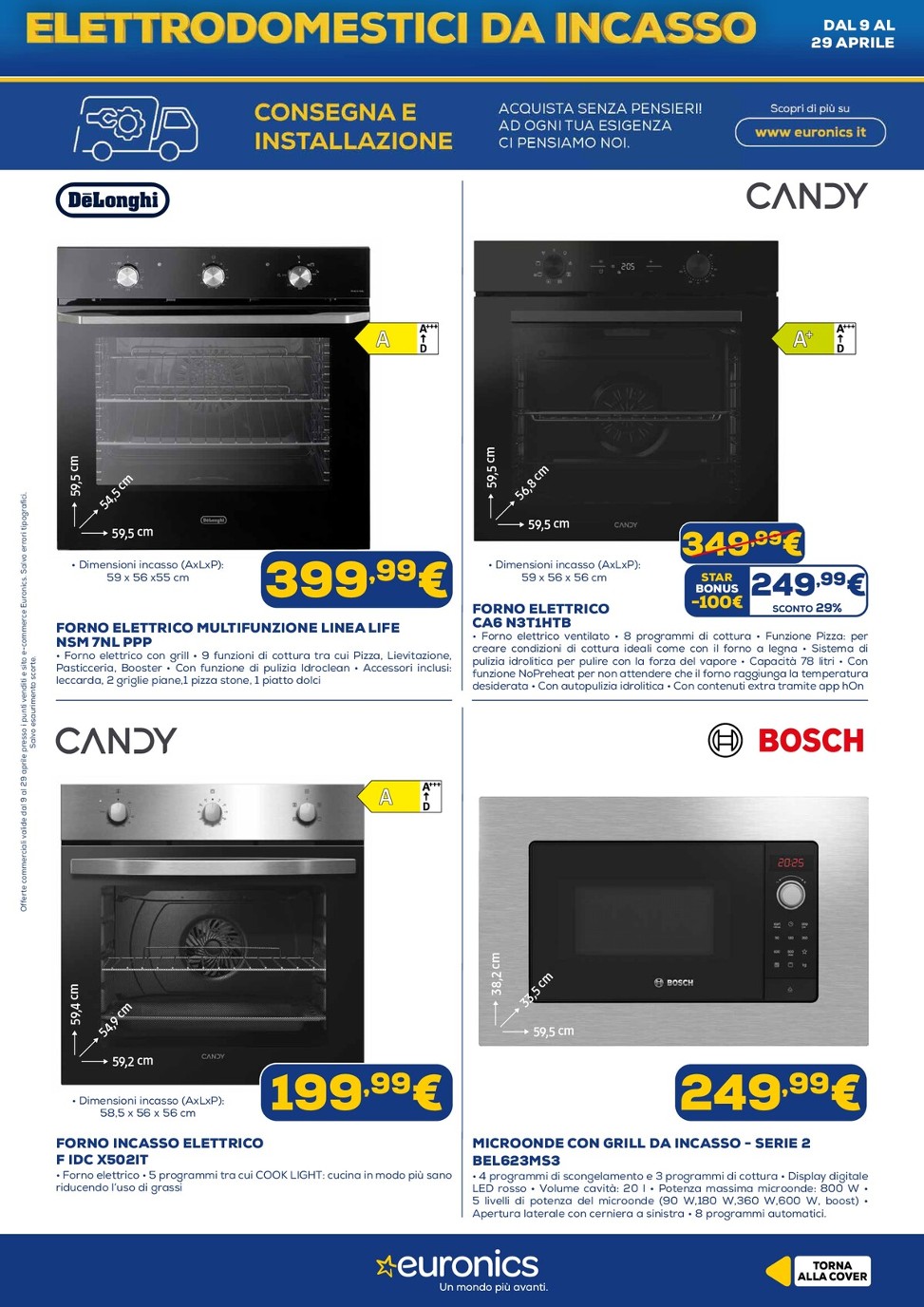 euronics - Volantino attuale di Euronics - Incasso valido dal giovedì 09/04/2026 al mercoledì 29/04/2026 - page: 9