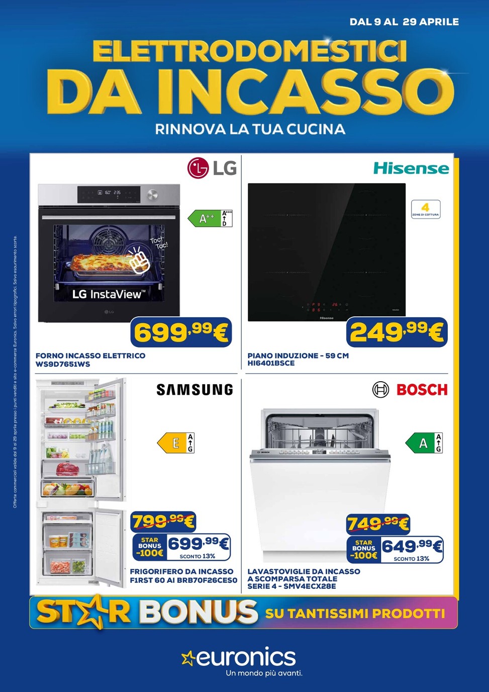 euronics - Volantino attuale di Euronics - Incasso valido dal giovedì 09/04/2026 al mercoledì 29/04/2026