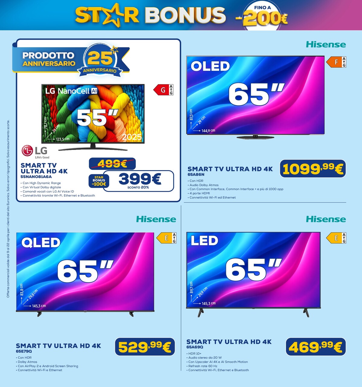 euronics - Volantino attuale di Euronics - Star Bonus valido dal giovedì 09/04/2026 al mercoledì 22/04/2026 - page: 11