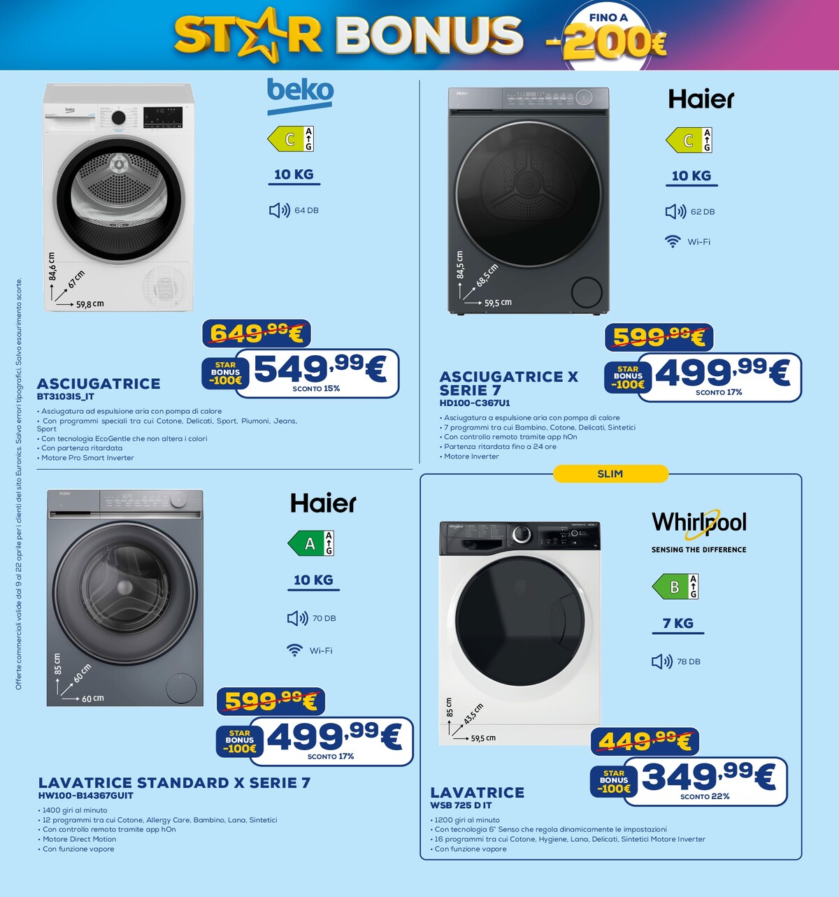euronics - Volantino attuale di Euronics - Star Bonus valido dal giovedì 09/04/2026 al mercoledì 22/04/2026 - page: 3