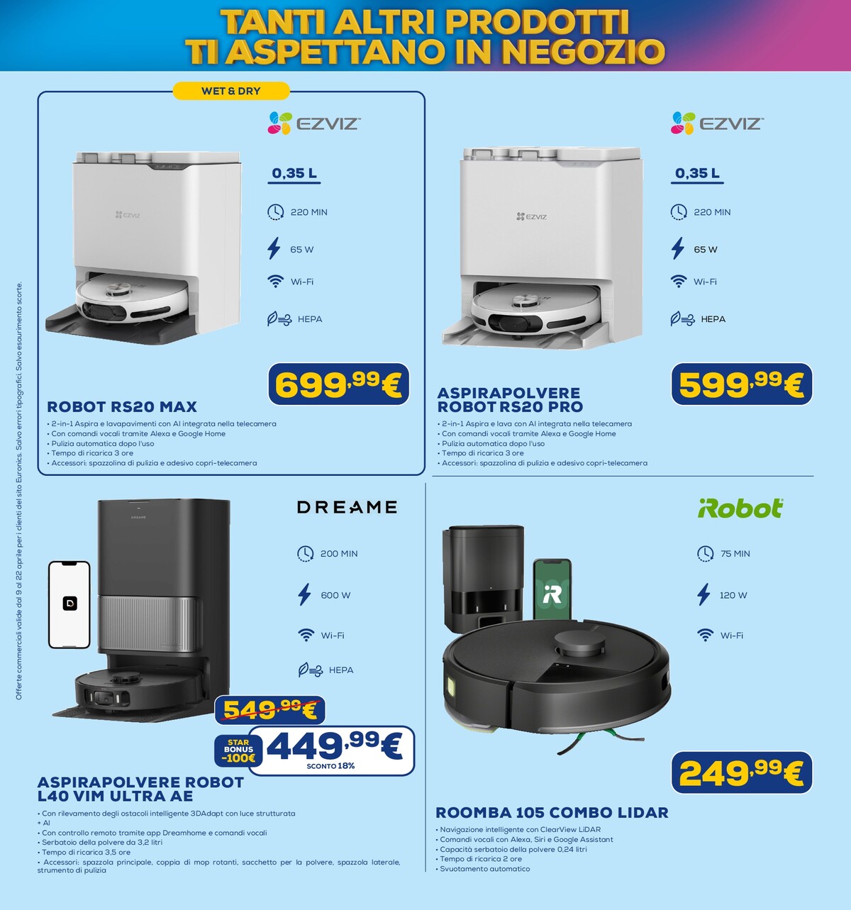 euronics - Volantino attuale di Euronics - Star Bonus valido dal giovedì 09/04/2026 al mercoledì 22/04/2026 - page: 40