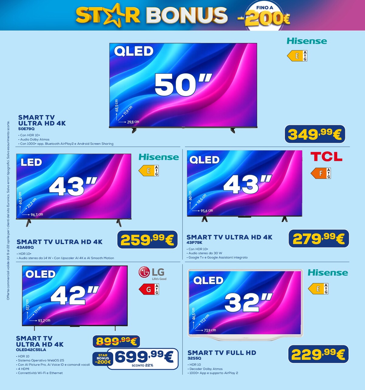 euronics - Volantino attuale di Euronics - Star Bonus valido dal giovedì 09/04/2026 al mercoledì 22/04/2026 - page: 13