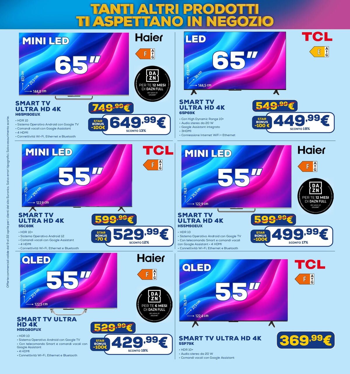 euronics - Volantino attuale di Euronics - Star Bonus valido dal giovedì 09/04/2026 al mercoledì 22/04/2026 - page: 12