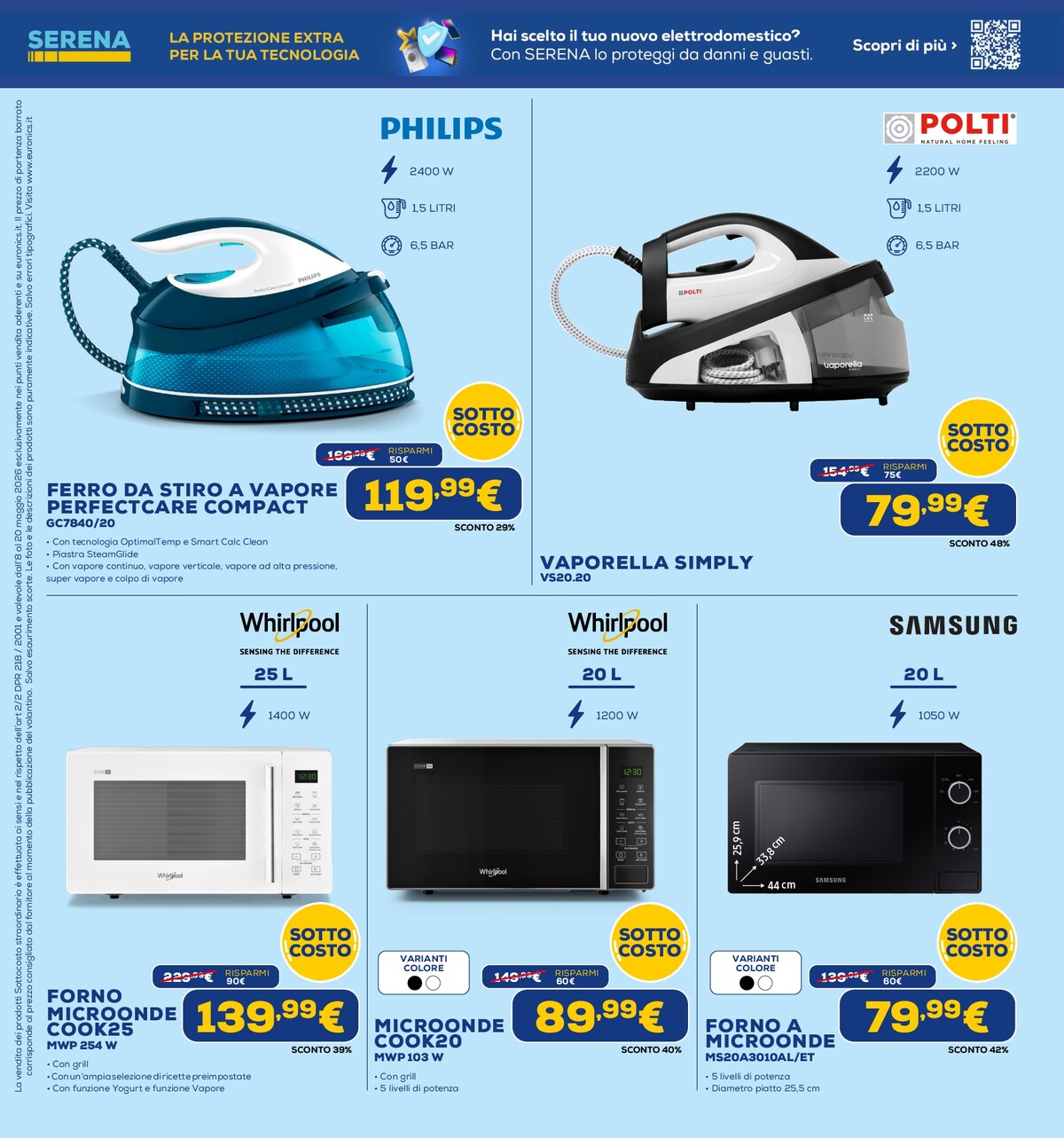 euronics - Volantino attuale di Euronics valido dal venerdì 08/05/2026 al mercoledì 20/05/2026 - page: 45