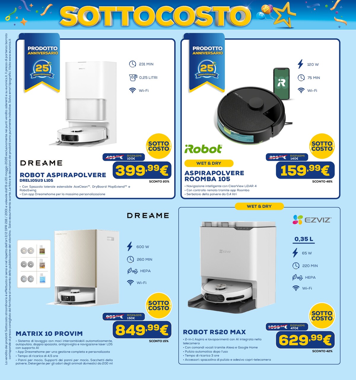 euronics - Volantino attuale di Euronics valido dal venerdì 08/05/2026 al mercoledì 20/05/2026 - page: 44
