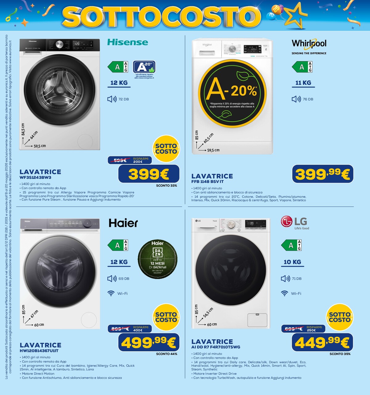 euronics - Volantino attuale di Euronics valido dal venerdì 08/05/2026 al mercoledì 20/05/2026 - page: 34