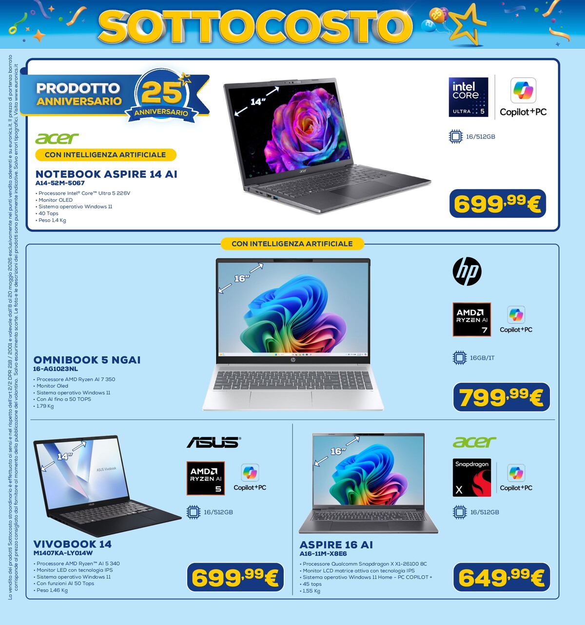euronics - Volantino attuale di Euronics valido dal venerdì 08/05/2026 al mercoledì 20/05/2026 - page: 18
