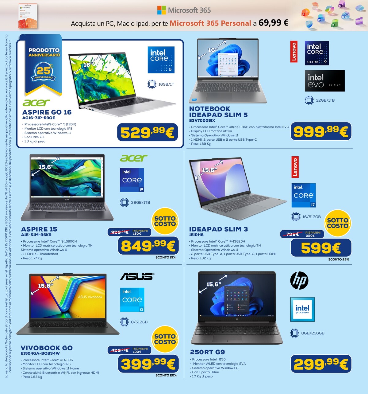 euronics - Volantino attuale di Euronics valido dal venerdì 08/05/2026 al mercoledì 20/05/2026 - page: 19