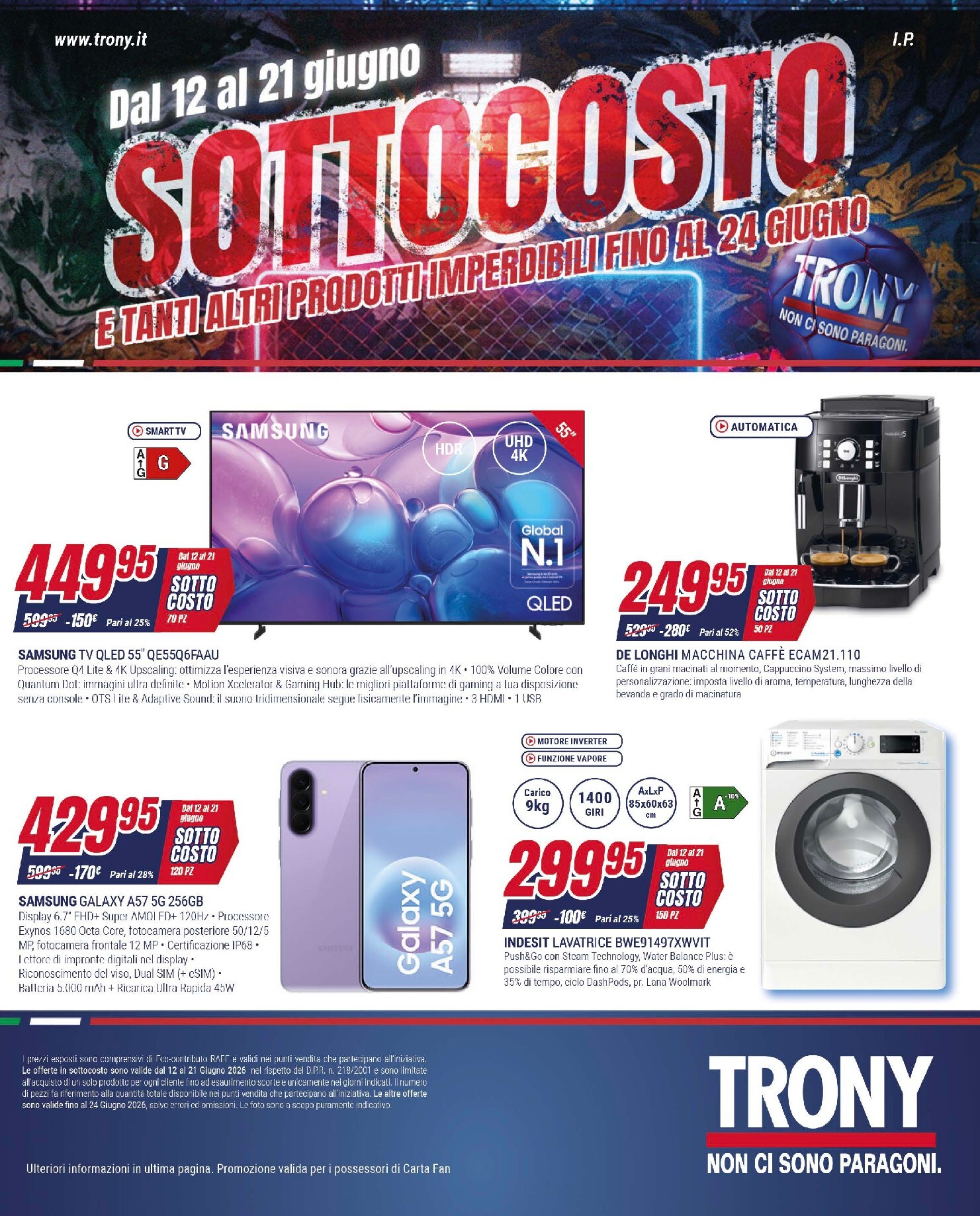 trony - Volantino attuale di Trony valido dal venerdì 12/06/2026 al domenica 21/06/2026 - page: 1