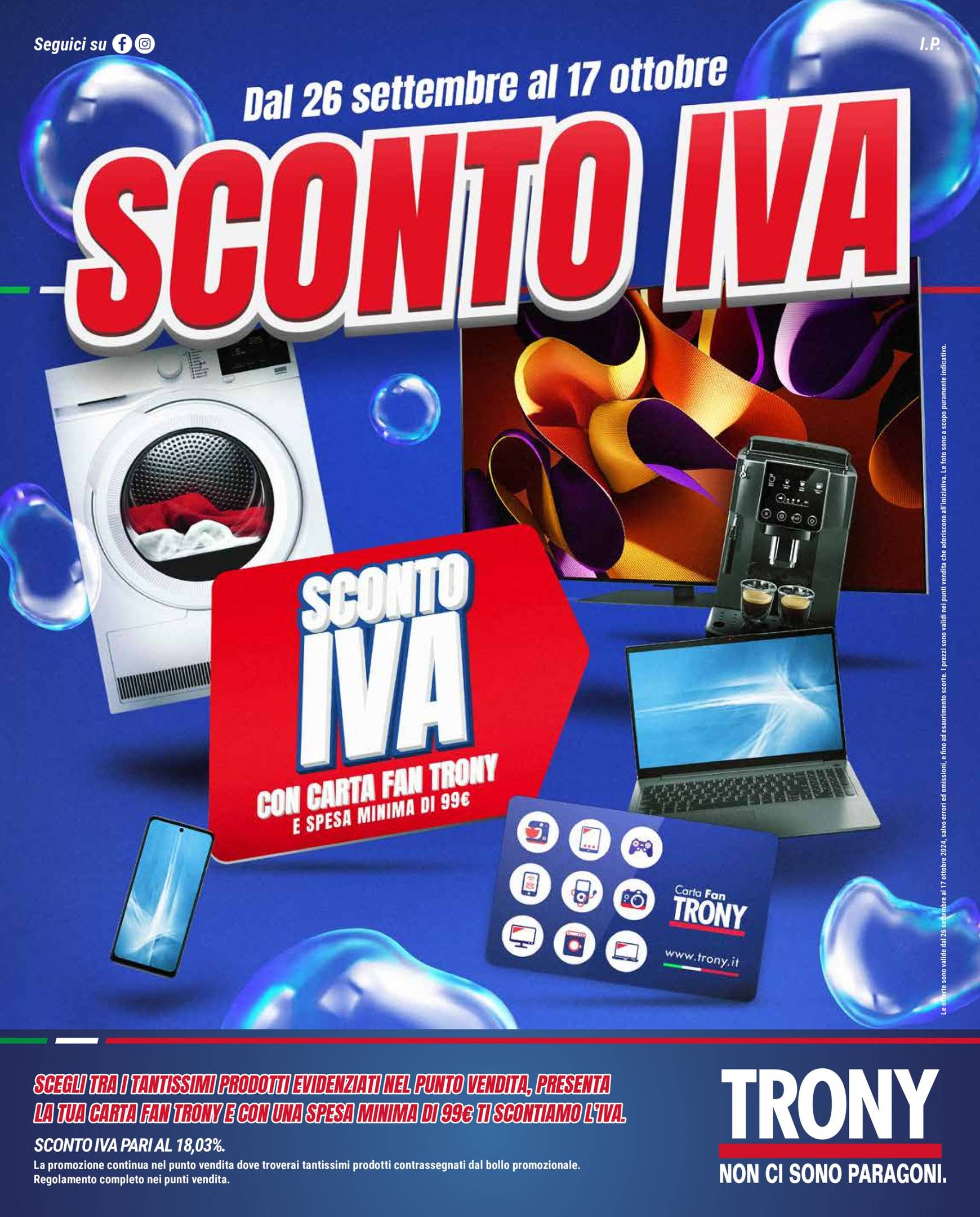 trony - Nuovo volantino Trony 26.09. - 17.10.