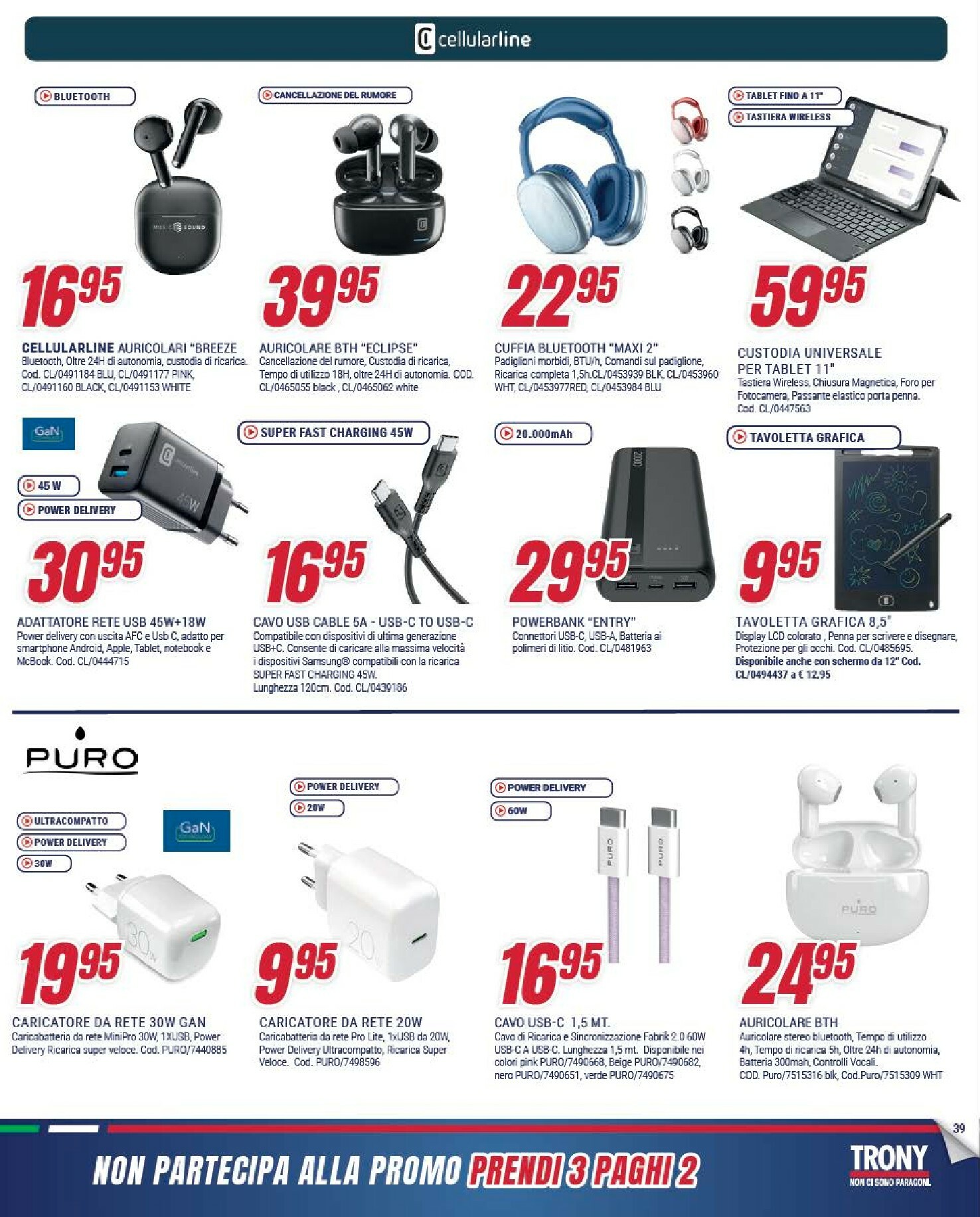 trony - Volantino Trony - Prendi 3 Paghi 2 valido dal 30/10 al 24/11 - page: 39