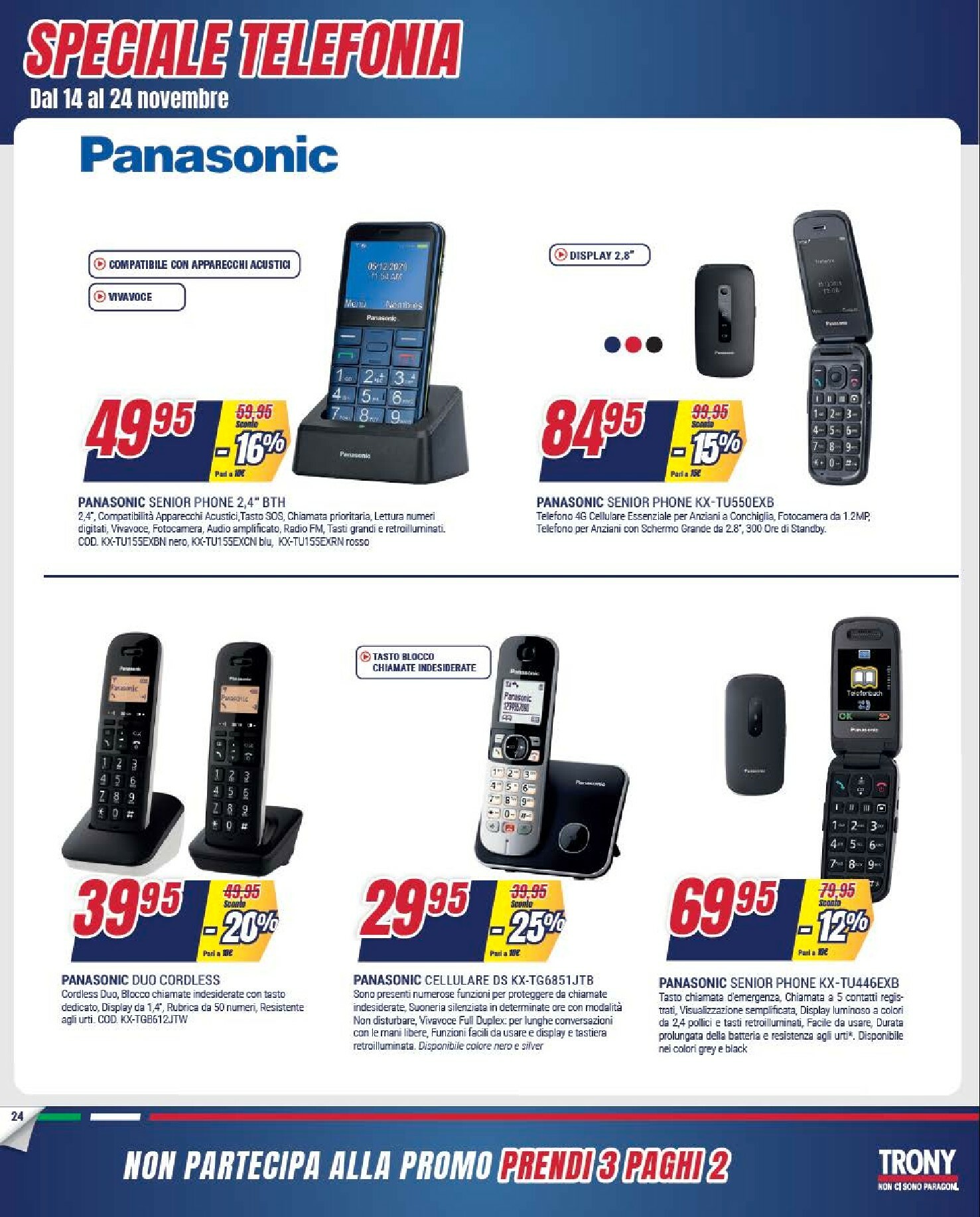 trony - Volantino Trony - Prendi 3 Paghi 2 valido dal 30/10 al 24/11 - page: 24