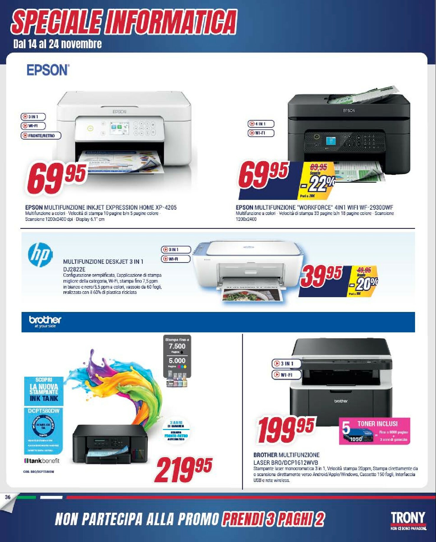 trony - Volantino Trony - Prendi 3 Paghi 2 valido dal 30/10 al 24/11 - page: 36