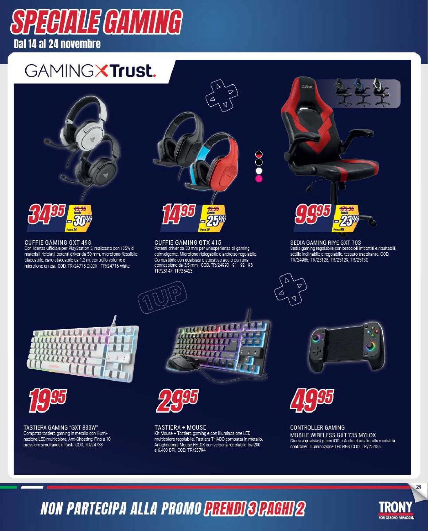 trony - Volantino Trony - Prendi 3 Paghi 2 valido dal 30/10 al 24/11 - page: 29