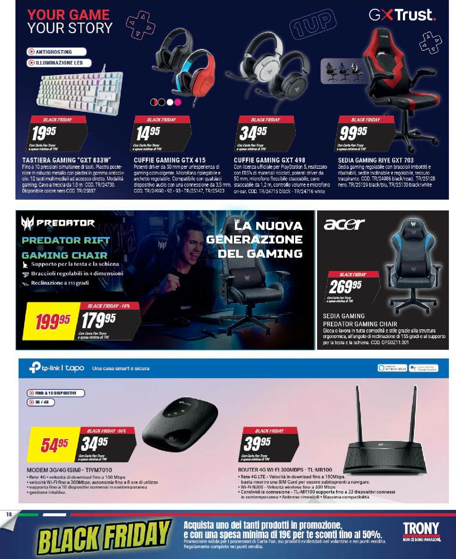 trony - Volantino Trony - Black Friday valido dal 25/11 al 03/12 - page: 18