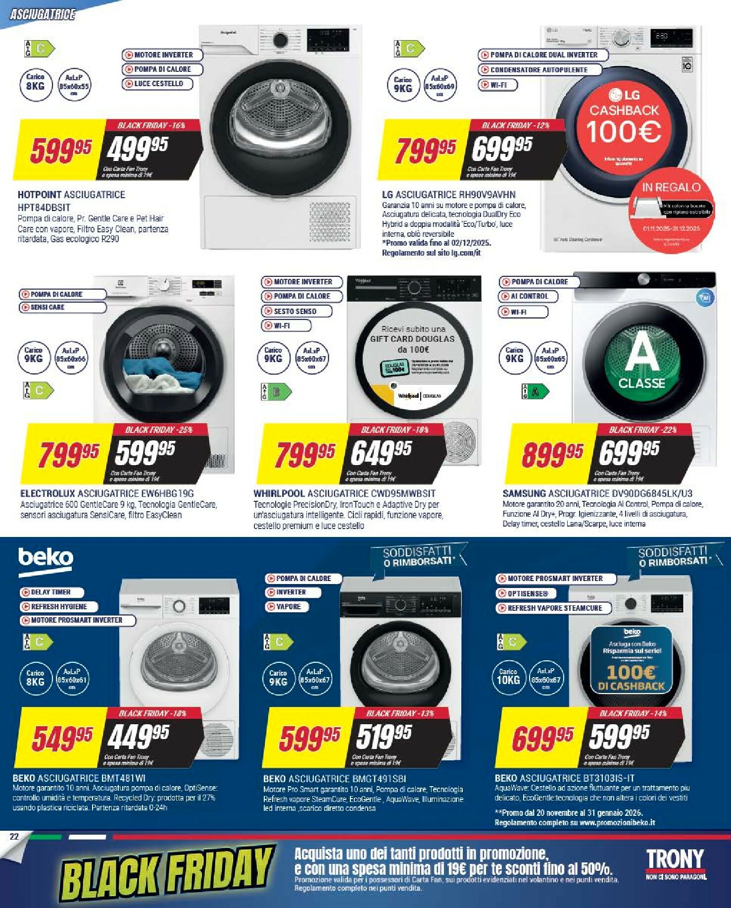 trony - Volantino Trony - Black Friday valido dal 25/11 al 03/12 - page: 22