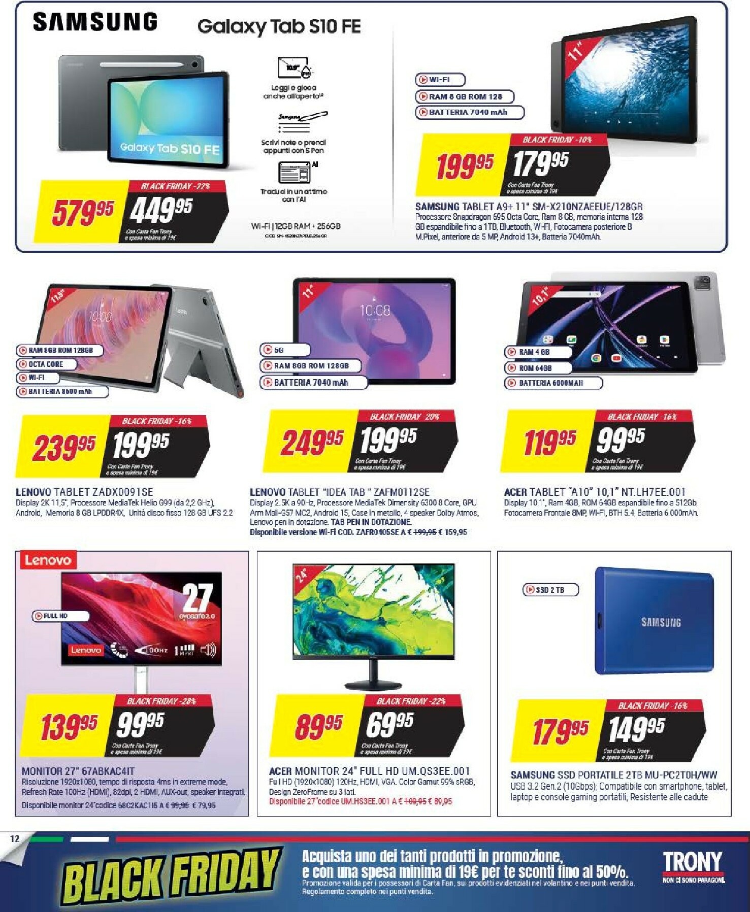 trony - Volantino Trony - Black Friday valido dal 25/11 al 03/12 - page: 12
