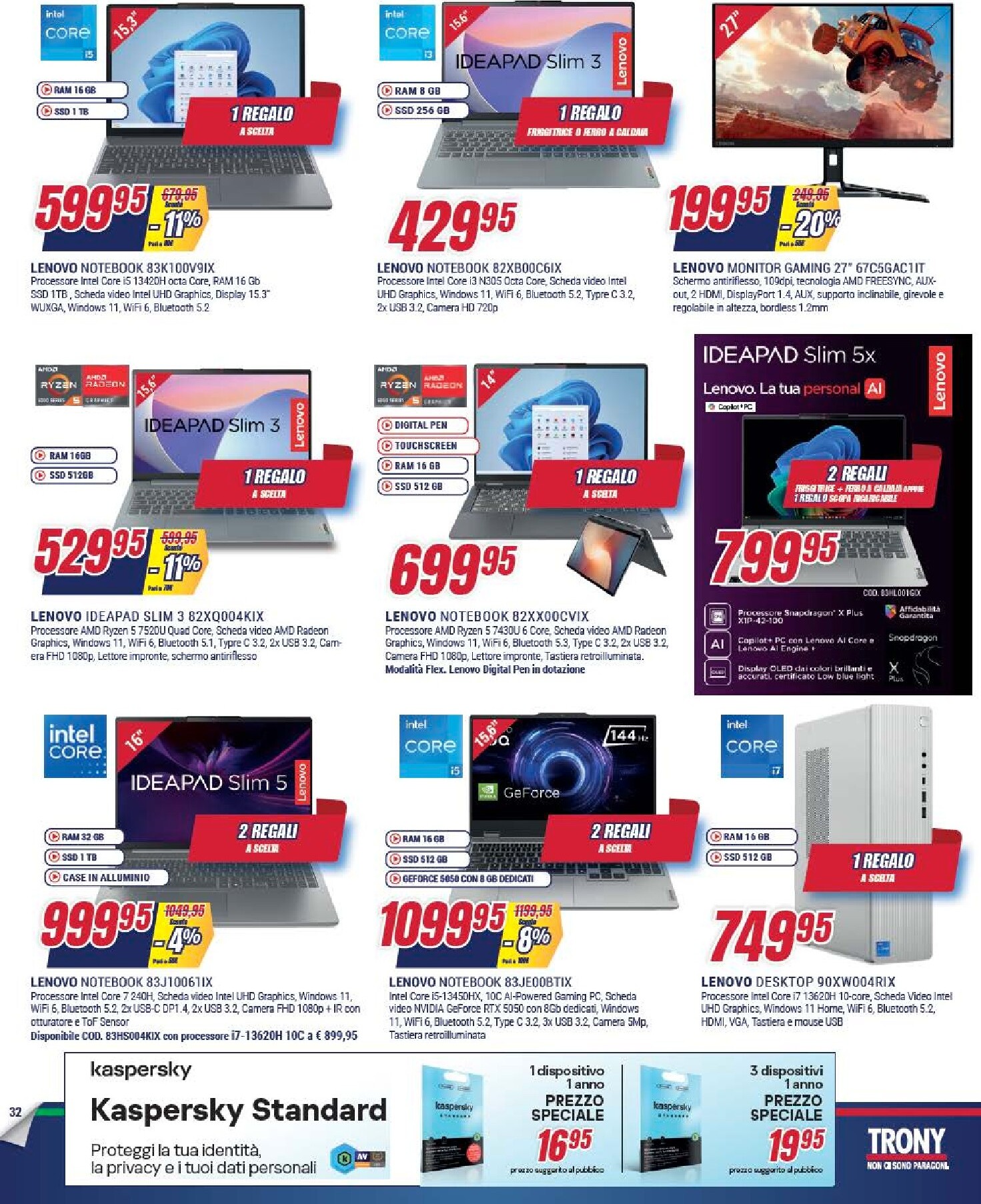 trony - Volantino attuale di Trony - Il Reglo lo Scegli tu valido dal giovedì 09/04/2026 al mercoledì 29/04/2026 - page: 32