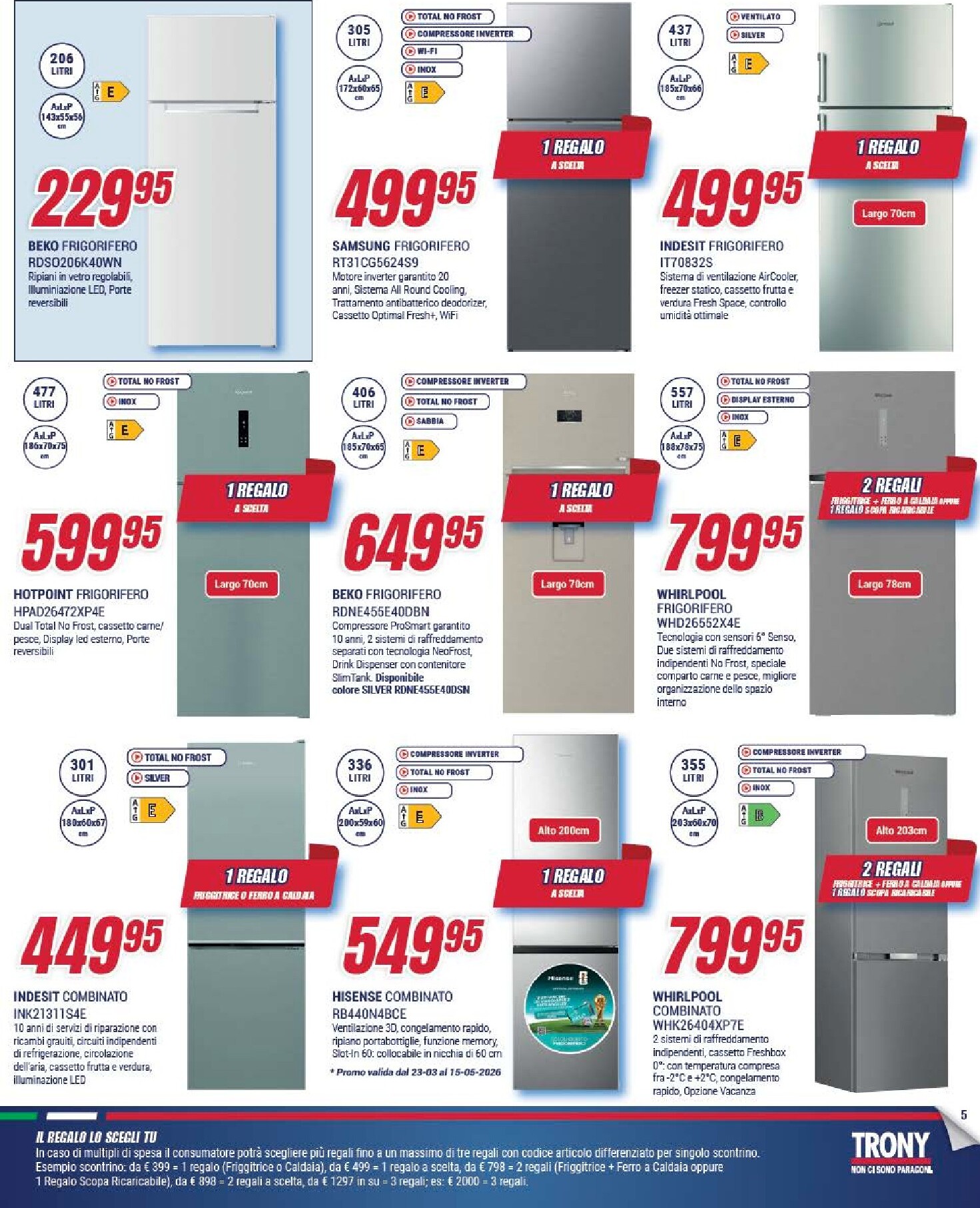 trony - Volantino attuale di Trony - Il Reglo lo Scegli tu valido dal giovedì 09/04/2026 al mercoledì 29/04/2026 - page: 5