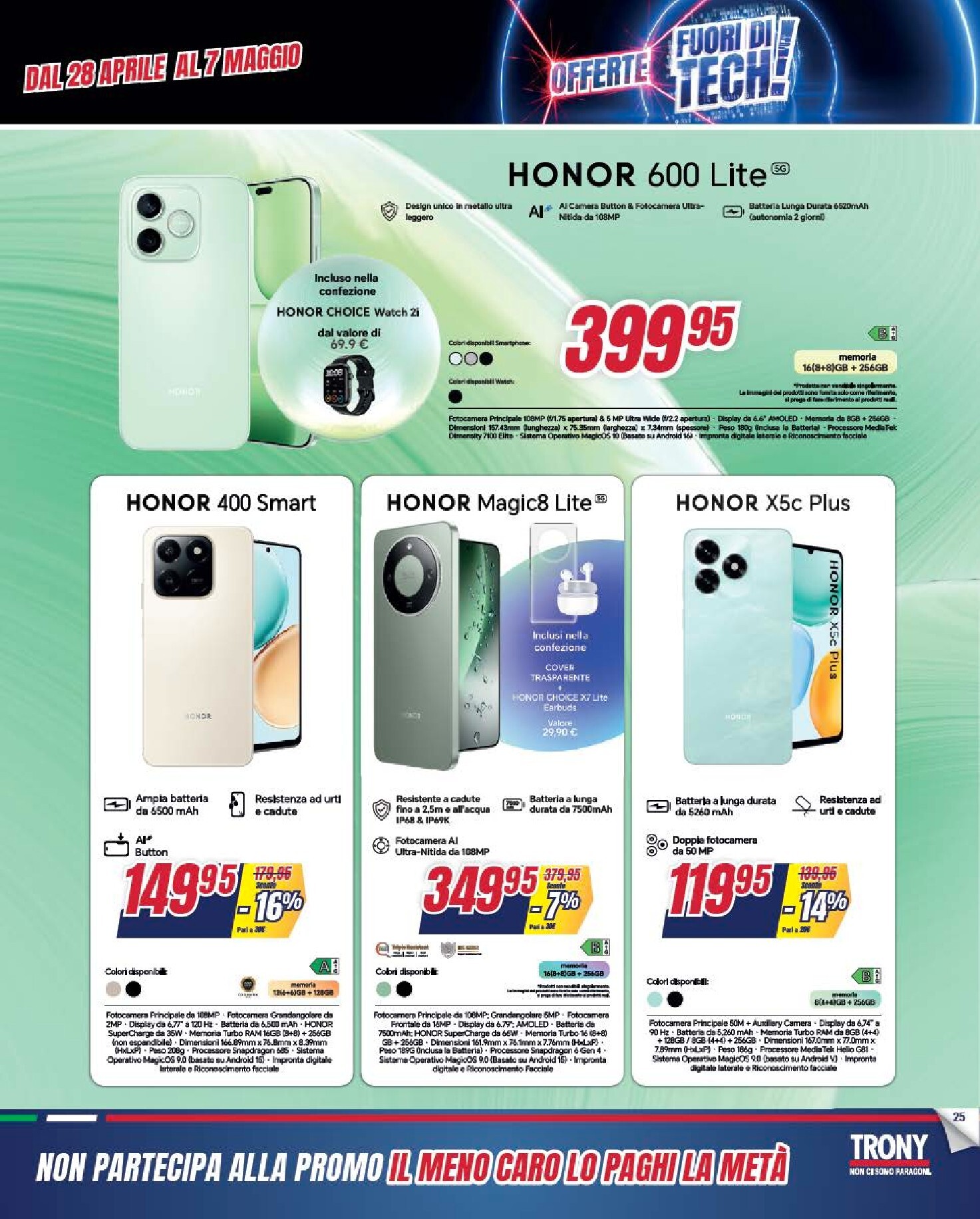 trony - Volantino attuale di Trony valido dal martedì 28/04/2026 al mercoledì 20/05/2026 - page: 25