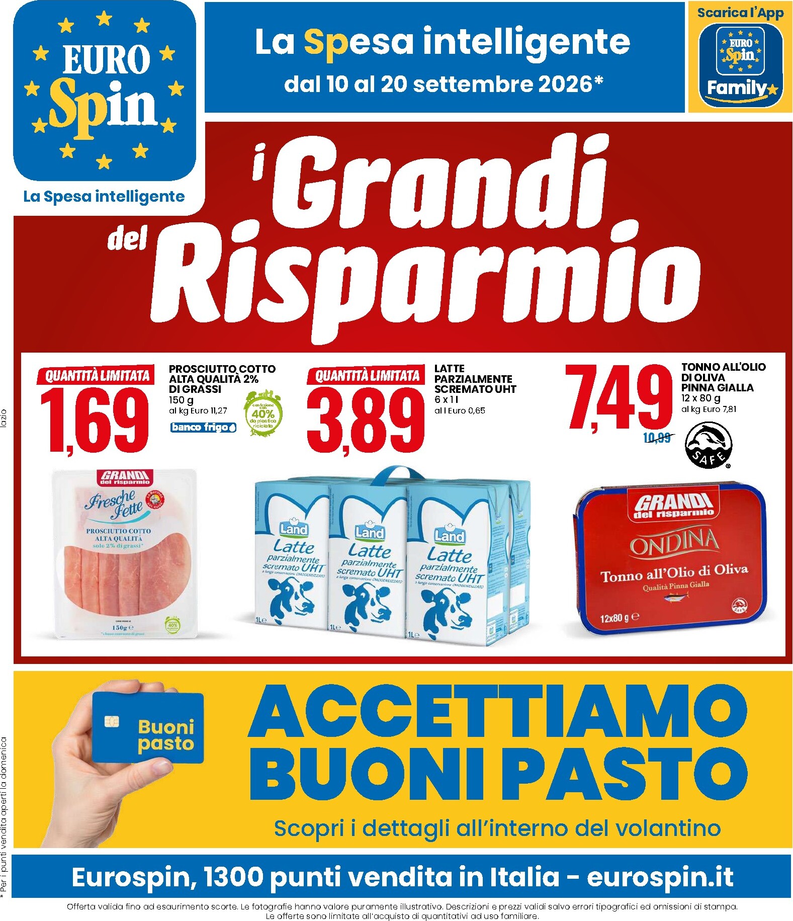 eurospin - Volantino futuro Eurospin valido dal giovedì 10/09/2026 al domenica 20/09/2026