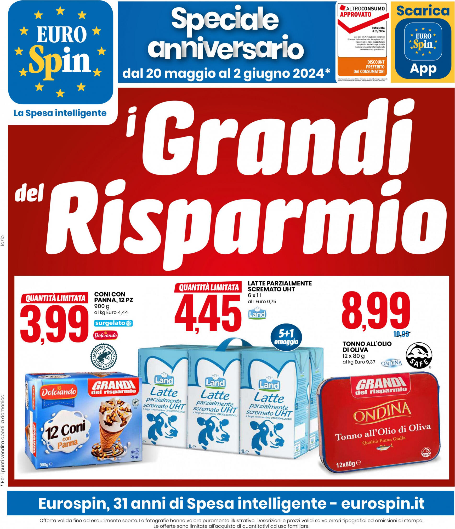 eurospin - Nuovo volantino Eurospin 20.05. - 02.06.