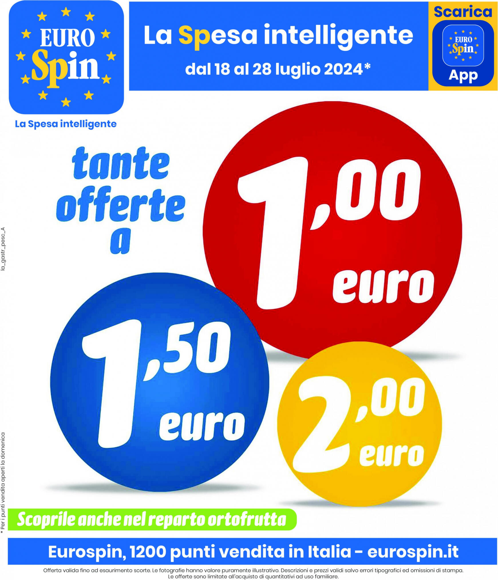 eurospin - Nuovo volantino Eurospin 18.07. - 28.07.