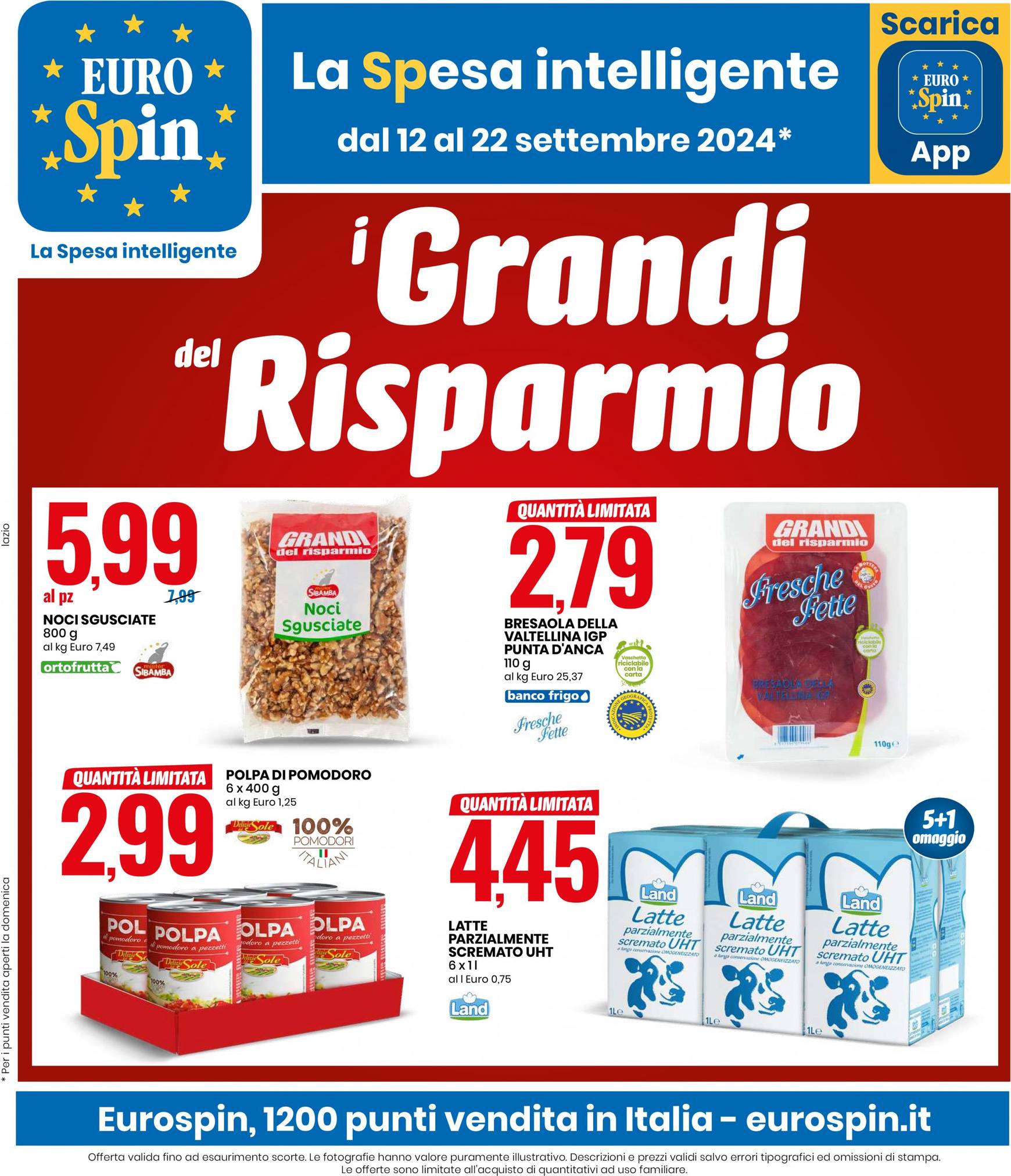 eurospin - Nuovo volantino Eurospin 12.09. - 22.09.