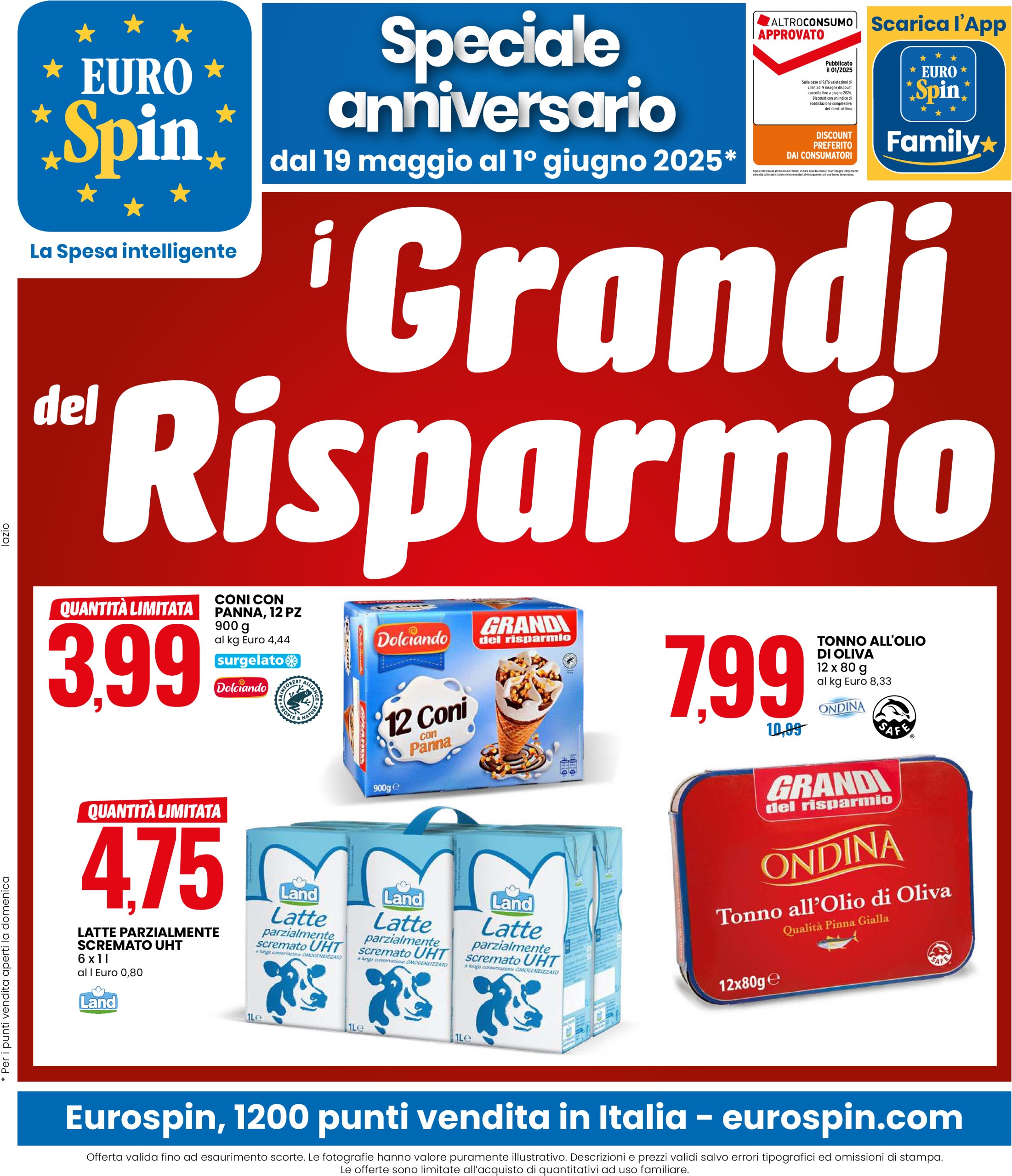 eurospin - Volantino Eurospin valido dal 19/05 al 01/06 - page: 1