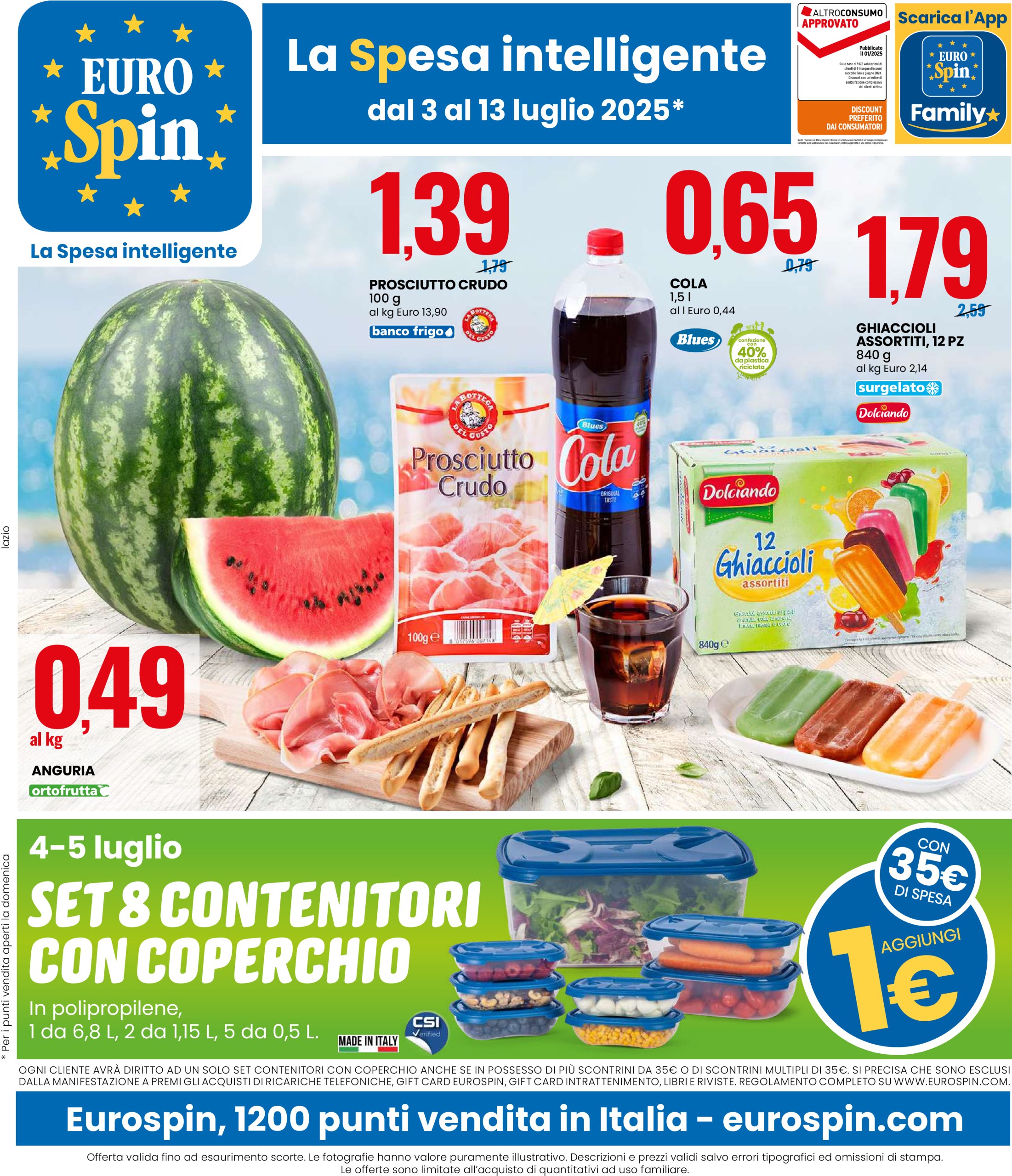 eurospin - Volantino Eurospin valido dal 03/07 al 13/07