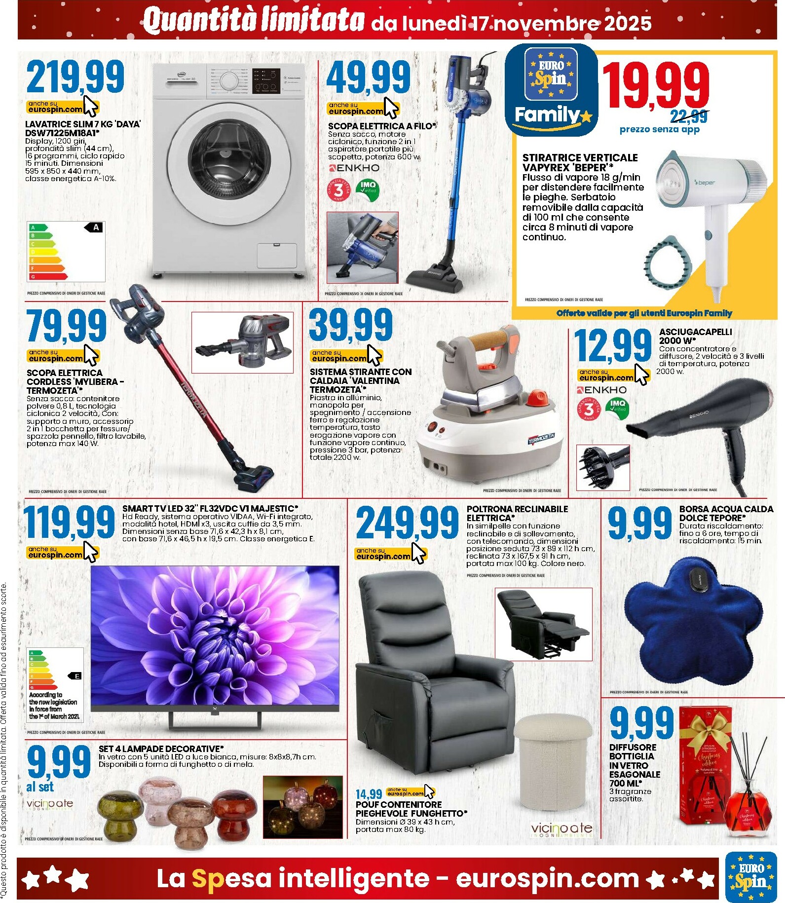 eurospin - Volantino Eurospin valido dal 17/11 al 26/11 - page: 17